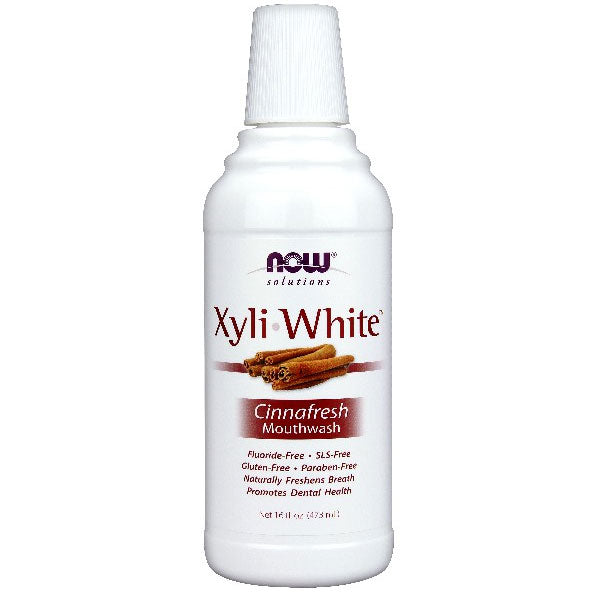 XyliWhite Mouthwash Cinnafresh, 16 oz, NOW Foods