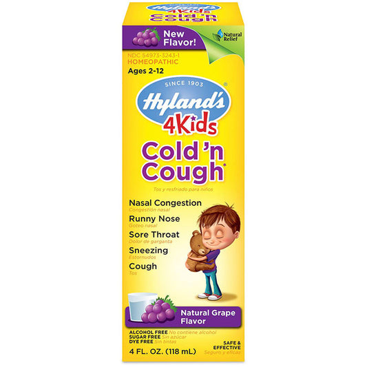 4 Kids Cold 'n Cough - Grape Flavor, 4 oz, Hyland's