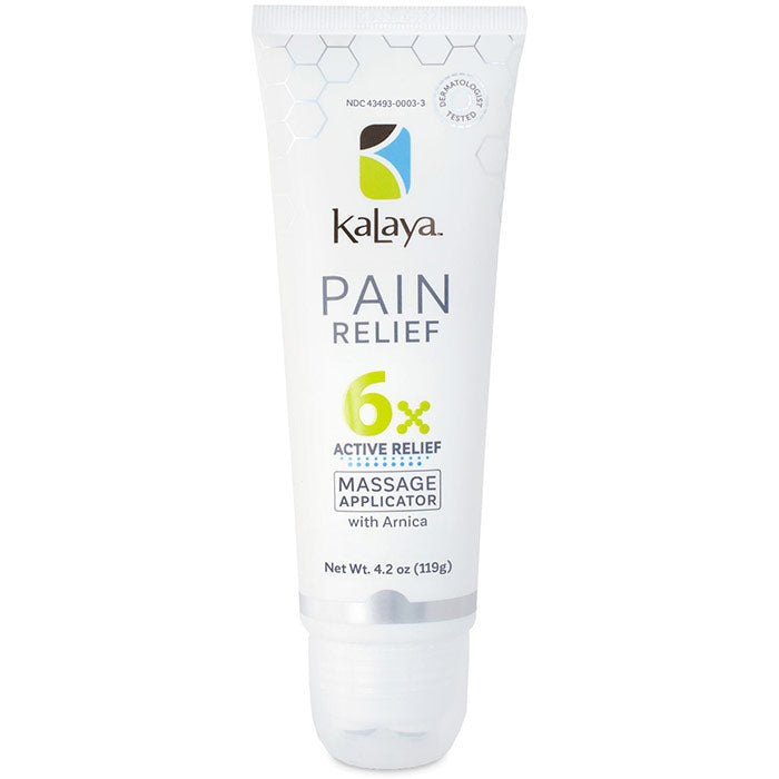 6x Extra Strength Pain Relief Cream with Massage Applicator, 4.2 oz, KaLaya