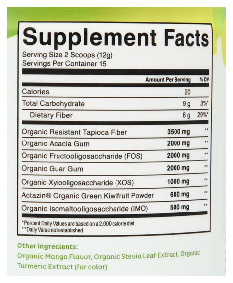 Microbiome Fiber for Gut Support, 6.56 oz (15 Servings), KOS