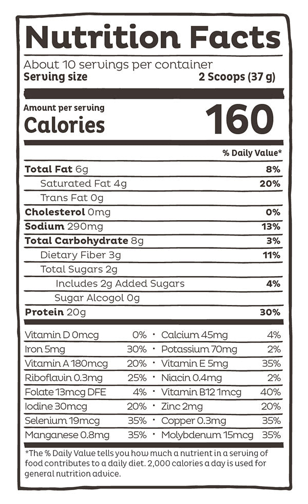 Organic Superfood Plant Protein Powder - Vanilla, 13.05 oz (10 Servings), KOS
