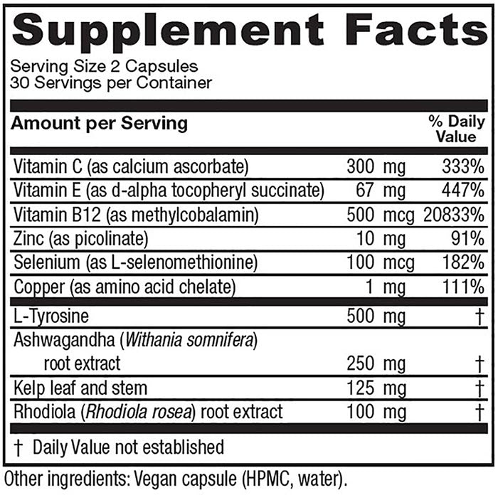 ThyroFem, Thyroid Support, 60 Vegetarian Capsules, Vitanica