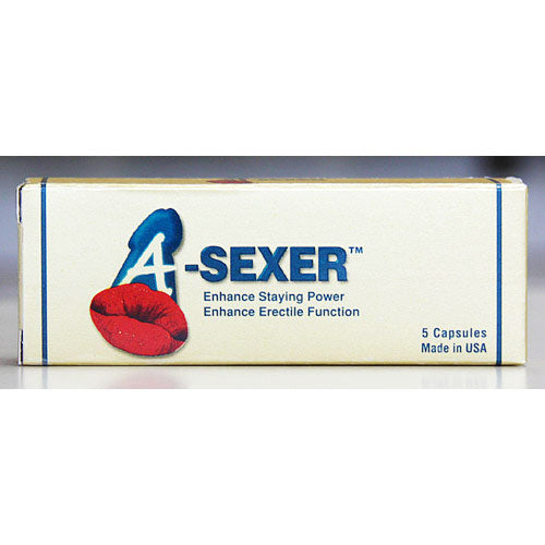 A-Sexer Male Sexual Enhancer (ASexer), 5 Capsules
