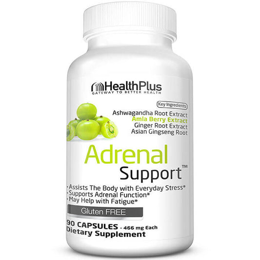 Adrenal Support (Adrenal Cleanse), 90 Capsules, Health Plus Inc.