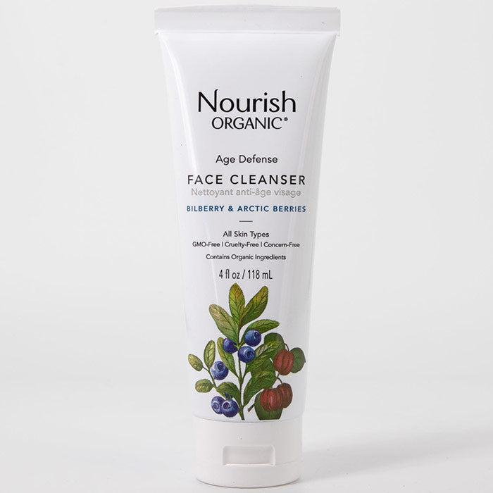 Age Defense Face Cleanser, 4 oz, Nourish Organic