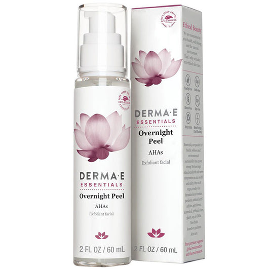 Derma E Overnight Peel, Exfoliant Facial Mask, 2 oz