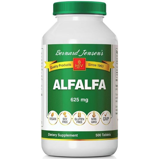 Alfalfa 625 mg, 500 Tablets, Bernard Jensen