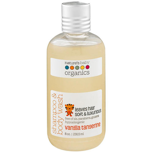 Shampoo & Body Wash, Vanilla Tangerine, 8 oz, Nature's Baby Organics