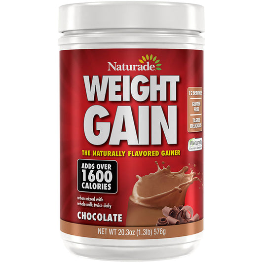 All Natural Weight Gain - Chocolate, 20.3 oz (12 Servings), Naturade