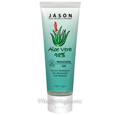 Aloe Vera Super Gel 98% Tube 4 oz, Jason Natural