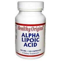 Alpha Lipoic Acid 100 mg, 120 Capsules, Healthy Origins