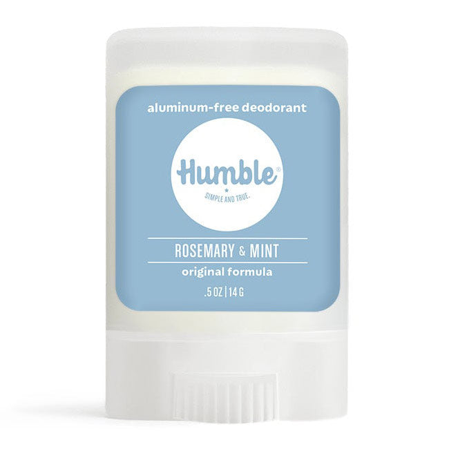 Aluminum-Free Original Formula Deodorant Travel Size, Rosemary & Mint, 0.5 oz, Humble Brands