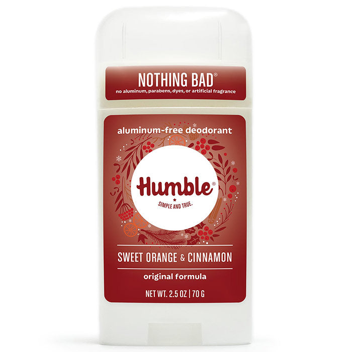 Aluminum-Free Original Formula Deodorant, Sweet Orange & Cinnamon, 2.5 oz, Humble Brands