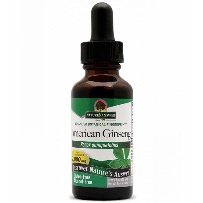 American Ginseng Alcohol Free Extract Liquid 1 oz from Nature's Answer