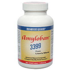 Amyloban 3399 from Lion's Mane, 180 Tablets, Maitake Products