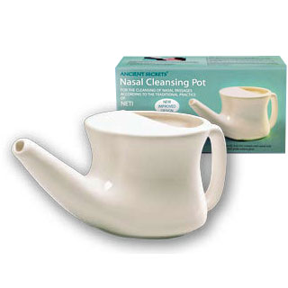 Nasal Cleansing Pot - Ceramic Neti Pot, Ancient Secrets