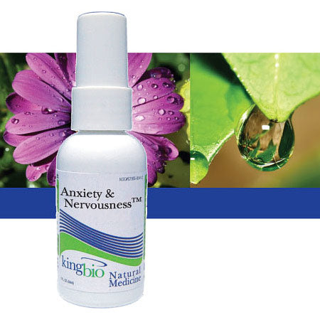 Anxiety & Nervousness, 2 oz, King Bio Homeopathic (KingBio)