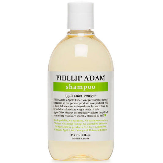 Apple Cider Vinegar Shampoo, 12 oz, Phillip Adam