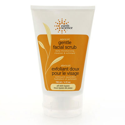 Apricot Gentle Facial Scrub, 4 oz, Earth Science