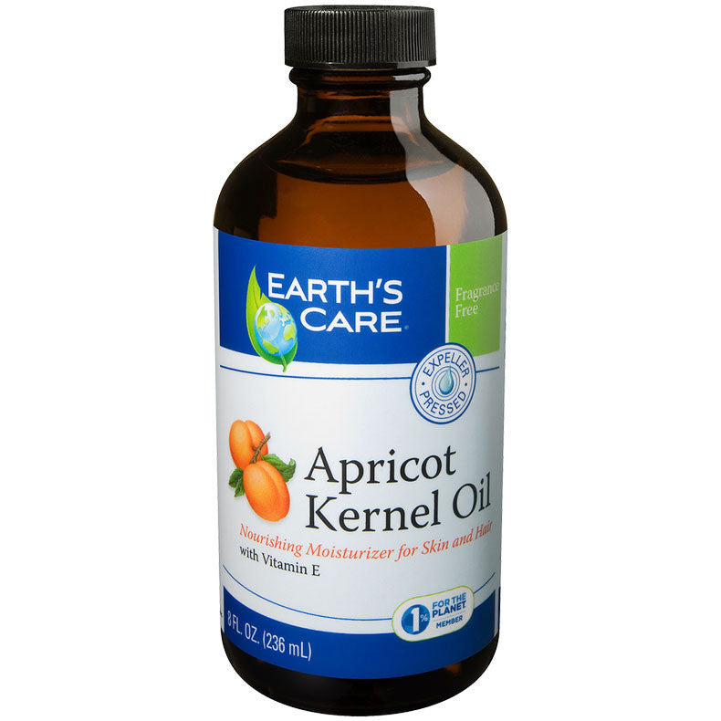 Apricot Kernel Oil, For Skin & Hair, 8 oz, Earth's Care