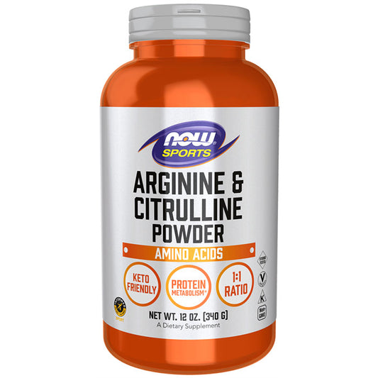 Arginine & Citrulline Powder, 12 oz, NOW Foods