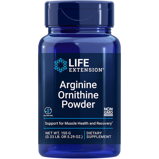 Arginine Ornithine Powder, 150 g, Life Extension