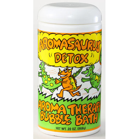 Aromasaurus Detox, Kids Aroma Therapy Bubble Bath, Grapefruit & Green Tea, 16 oz, Abra Therapeutics