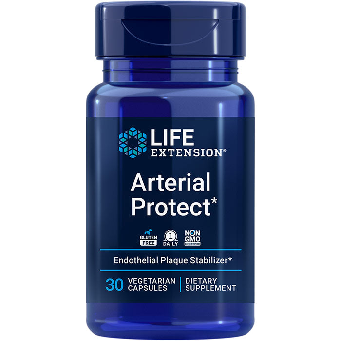 Arterial Protect, Endothelial Plaque Stabilizer, 30 Vegetarian Capsules, Life Extension