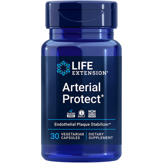Arterial Protect, Endothelial Plaque Stabilizer, 30 Vegetarian Capsules, Life Extension