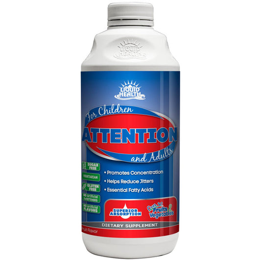 Attention Liquid Supplement, for Children & Adults, 8 oz, Liquid Health