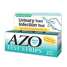 AZO Test Strip, Home UTI Test, 3 Strips, Amerifit