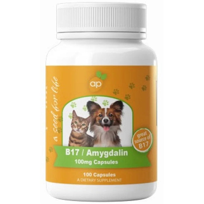 B17/Amygdalin 100 mg for Pets, 100 Capsules, Apricot Power