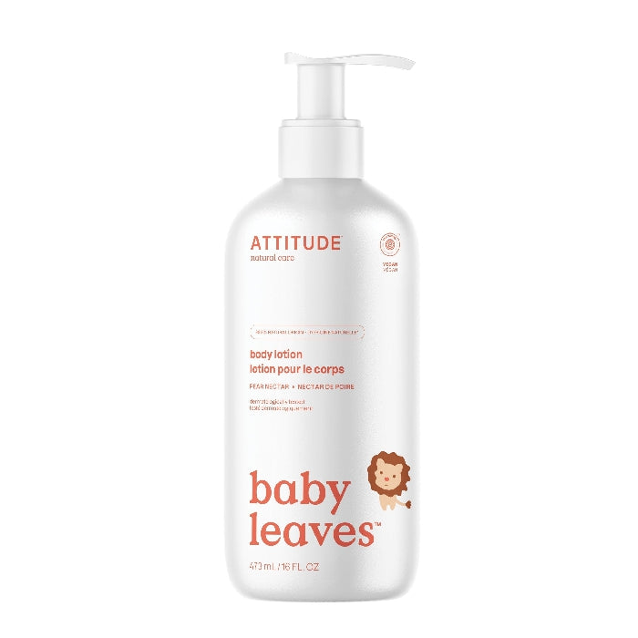 Baby Leaves Body Lotion - Pear Nectar, 16 oz, Attitude