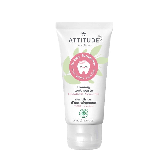 Baby Leaves Fluoride-Free Gel Toothpaste - Strawberry, 2.6 oz, Attitude