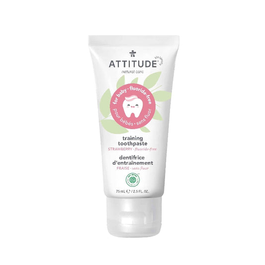 Baby Leaves Fluoride-Free Gel Toothpaste - Strawberry, 2.6 oz, Attitude