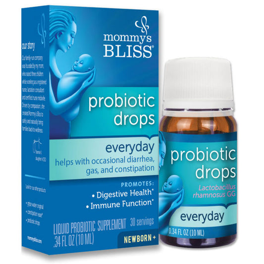 Baby Probiotic Liquid Drops, Everyday, 0.34 oz, Mommy's Bliss