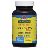 Bacopa 500 mg, 90 Vegetarian Capsules, Nature's Answer