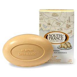 French Milled Vegetable Bar Soap, Almond Gourmande, 6 oz, South of France