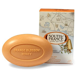 French Milled Vegetable Bar Soap, Orange Blossom Honey, 6 oz, South of France