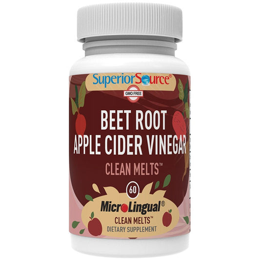 Beet Root & Apple Cider Vinegar Clean Melts, 60 MicroLingual Tablets, Superior Source