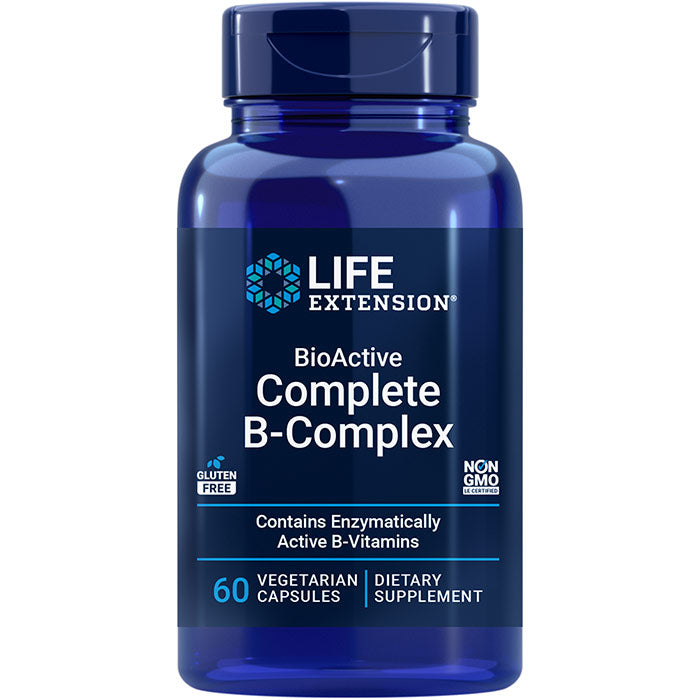 BioActive Complete B-Complex, 60 Vegetarian Capsules, Life Extension