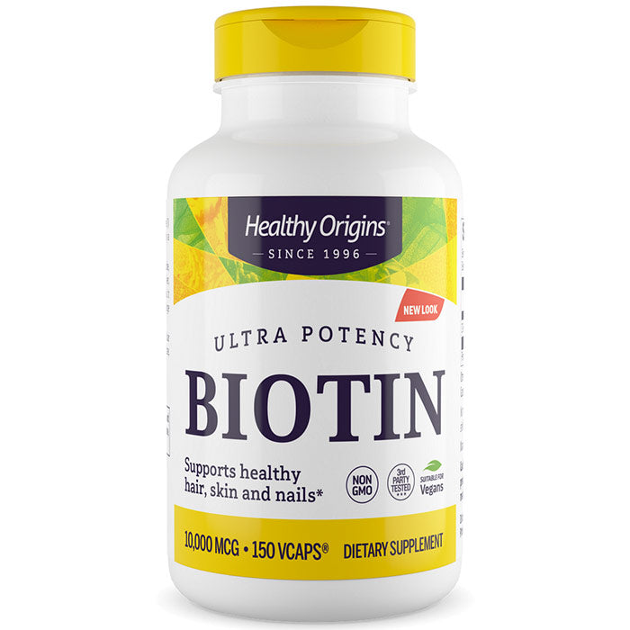 Biotin 10,000 mcg, 150 Vegetarian Capsules, Healthy Origins