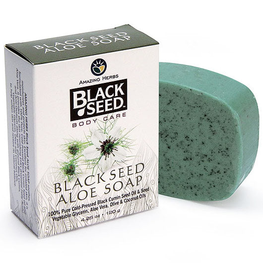 Black Seed Aloe Soap Bar, 4.25 oz, Amazing Herbs