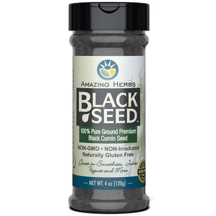 Black Seed Ground Seed, 4 oz, Amazing Herbs