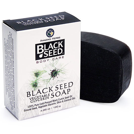 Black Seed Vegetable Glycerin Soap Bar, 4.25 oz, Amazing Herbs