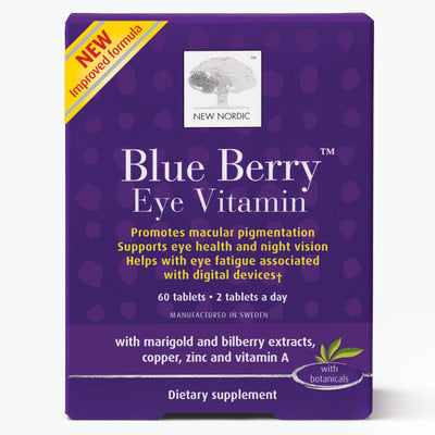 Blue Berry Eye Vitamin, 60 Tablets, New Nordic