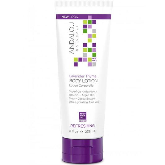 Body Lotion, Lavender Thyme Refreshing, 8 oz, Andalou Naturals