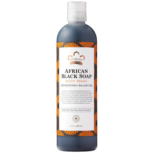 African Black Soap Body Wash, 13 oz, Nubian Heritage