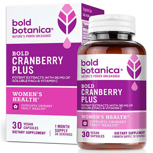 Bold Cranberry Plus, 30 Vegan Capsules, Bold Botanica