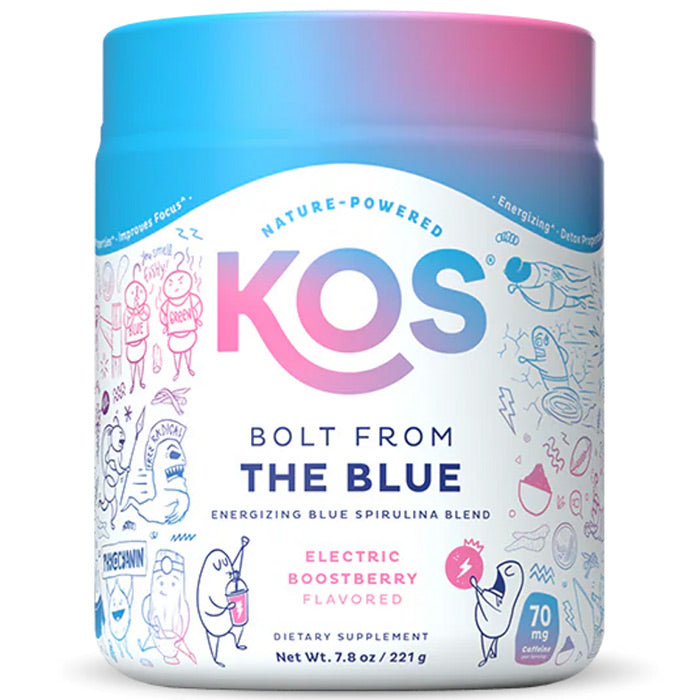 Bolt from the Blue Energizing Blue Spirulina Blend, 7.8 oz (28 Servings), KOS